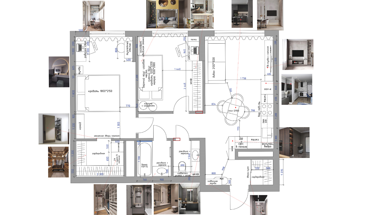 <span style="font-weight: bold;">Консультация дизайнера с разбором планировки: </span><span style="font-weight: bold;"> 30000руб/проект до 100м2</span>